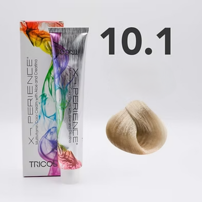 Tricol Xperience - Permanente Haarkleur - 10.1 - ASH PLATINA BLONDE - 100 ml