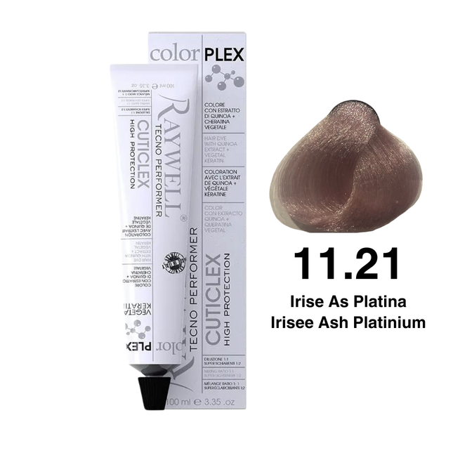Raywell ColorPlex - Permanente HaarVerf - 11.21 - Irise As Platina - 100 ml