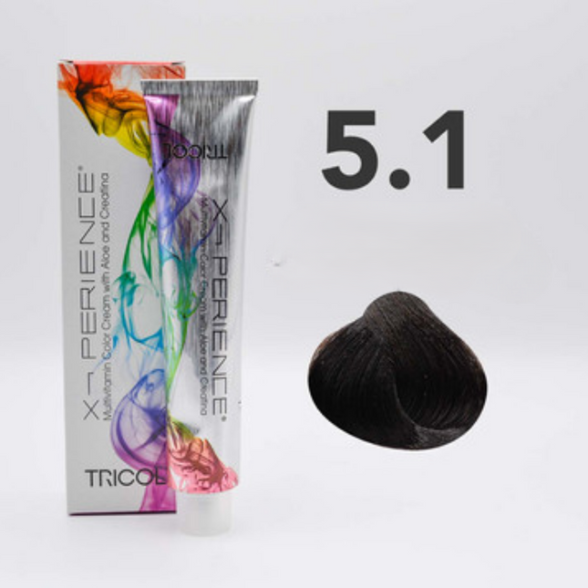 Tricol Xperience - Permanente HaarVerf - 5.1 - Licht Asbruin - 100 ml