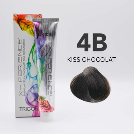 Tricol Xperience – Permanente Haarfarbe – 4B – Kiss Chocolat – 100 ml
